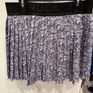 Tuckernuck Tennis Skirt Floral Pleated Skirt - Purple and Black